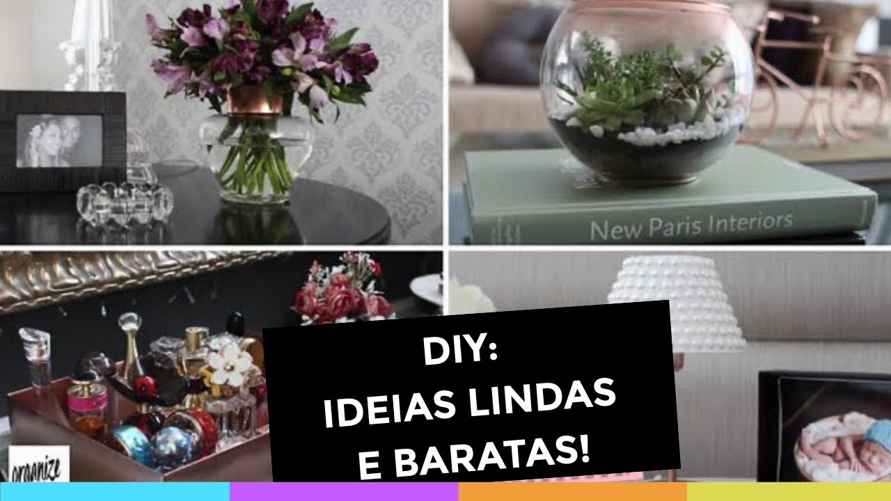 5 IDEIAS CHARMOSAS DE DECORAÇÃO DIY GASTANDO POUCO!Organize sem Frescuras