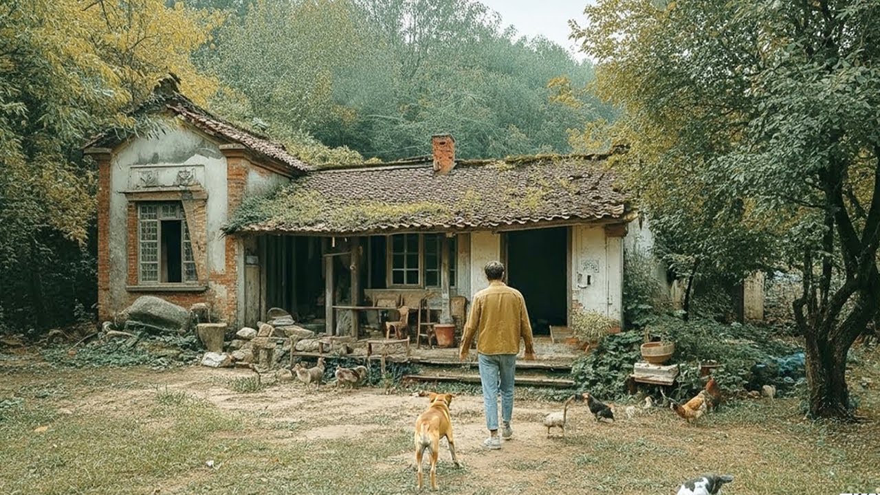 After a Failed Marriage, Single Man Turned an Abandoned House into a Garden Paradise
