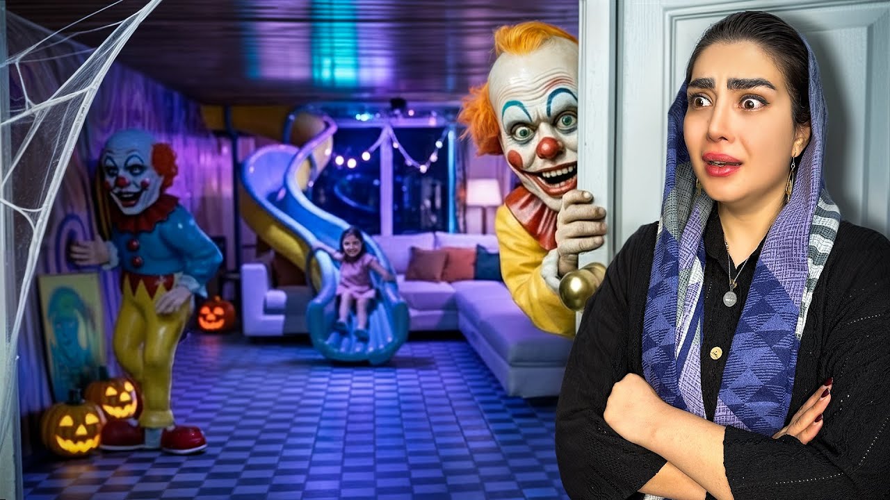 یه اتاق مخفی هالووینی ترسناک ساختم .زنمو پرنک کردم🎃ترس واقعی