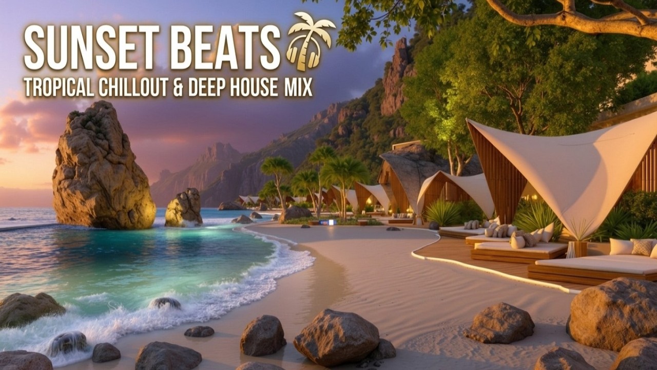 Летняя тропическая музыка для настроения и чиллаут хаус микс для отдыха на пляже