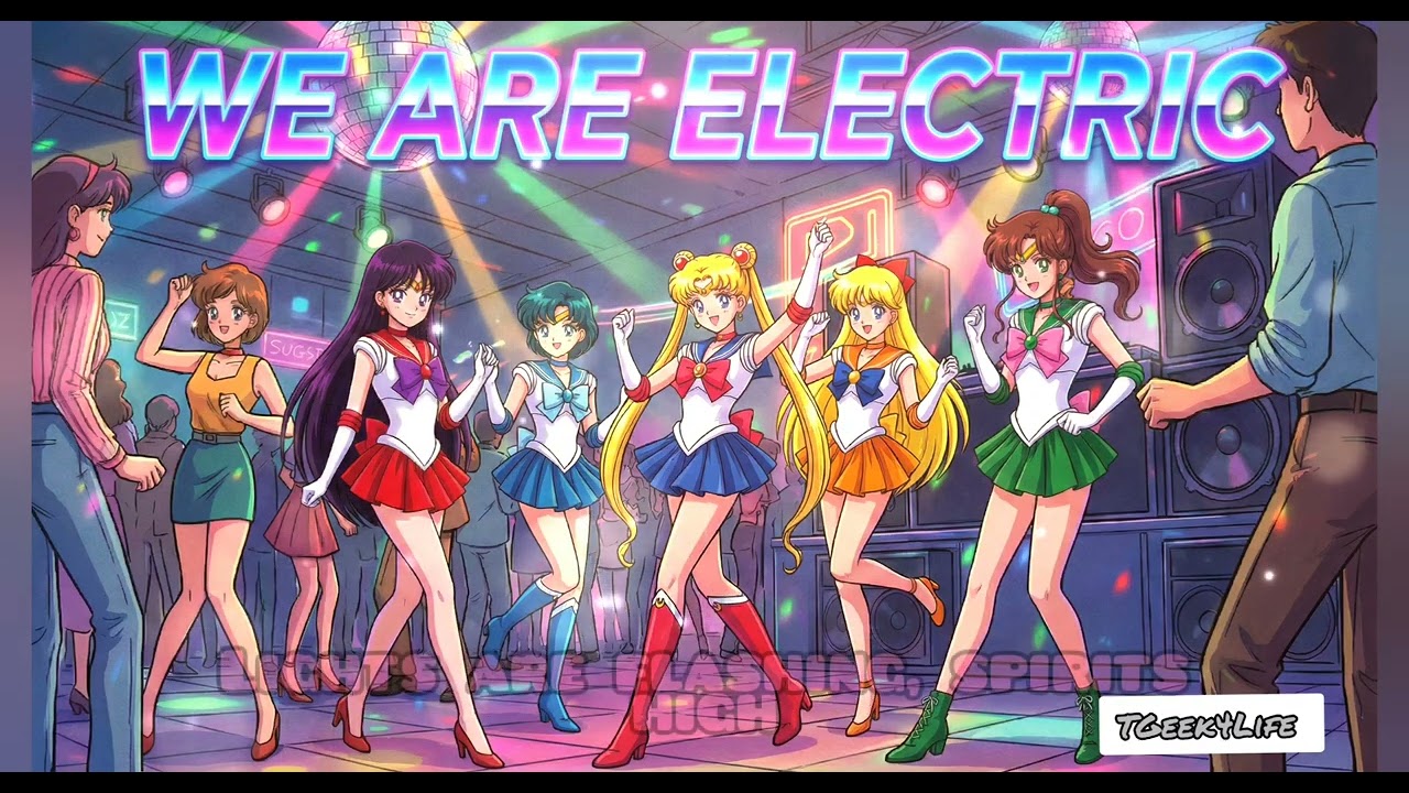 Sailor Moon - We Are Electric (Full Version) ❤️🌜 #sailormoon #anime #ai #music 