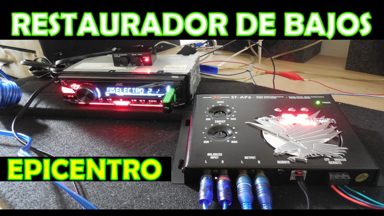 Como Conectar Restaurador de Bajo y Prueba de Sonido con y sin (epicentro)