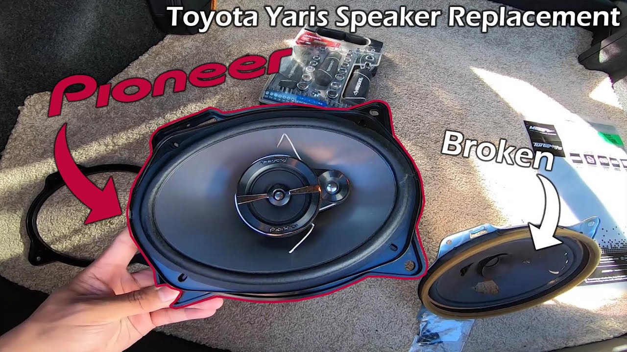 Replacing the Broken Speakers in the Yaris!