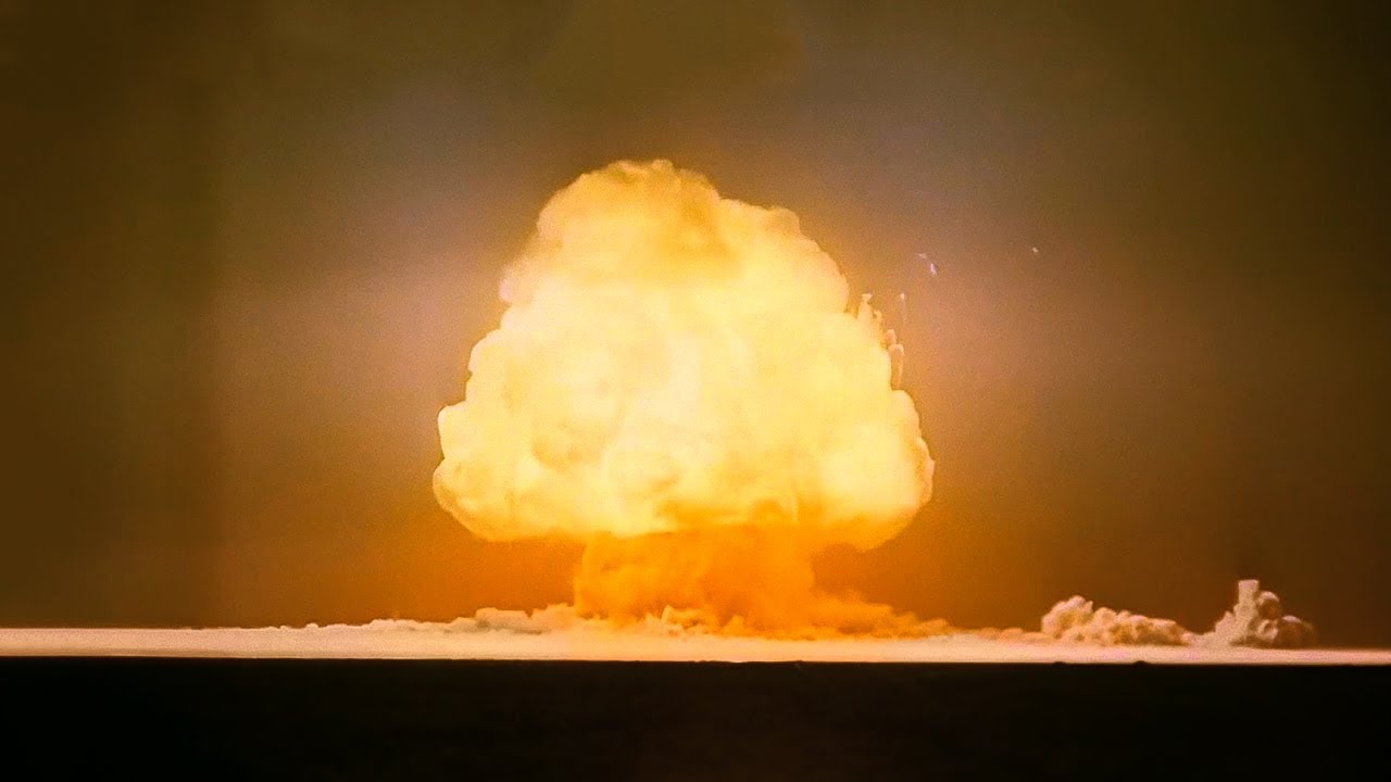 Trinity Test HD Colourization &mdash; The First Atomic Explosion, 1945