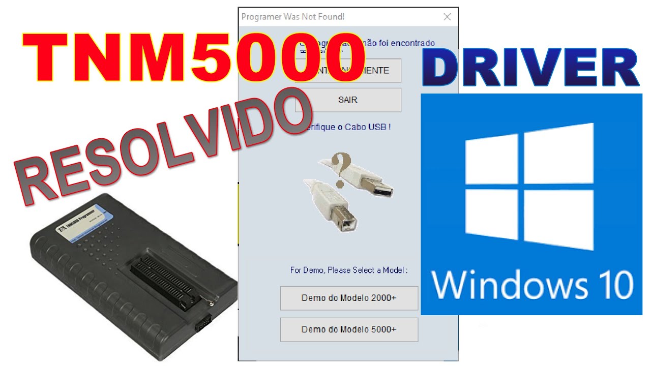 TNM5000 dica para  Instalar no Windows 10, gravador de nand flash, TNM5000 Driver Windows10