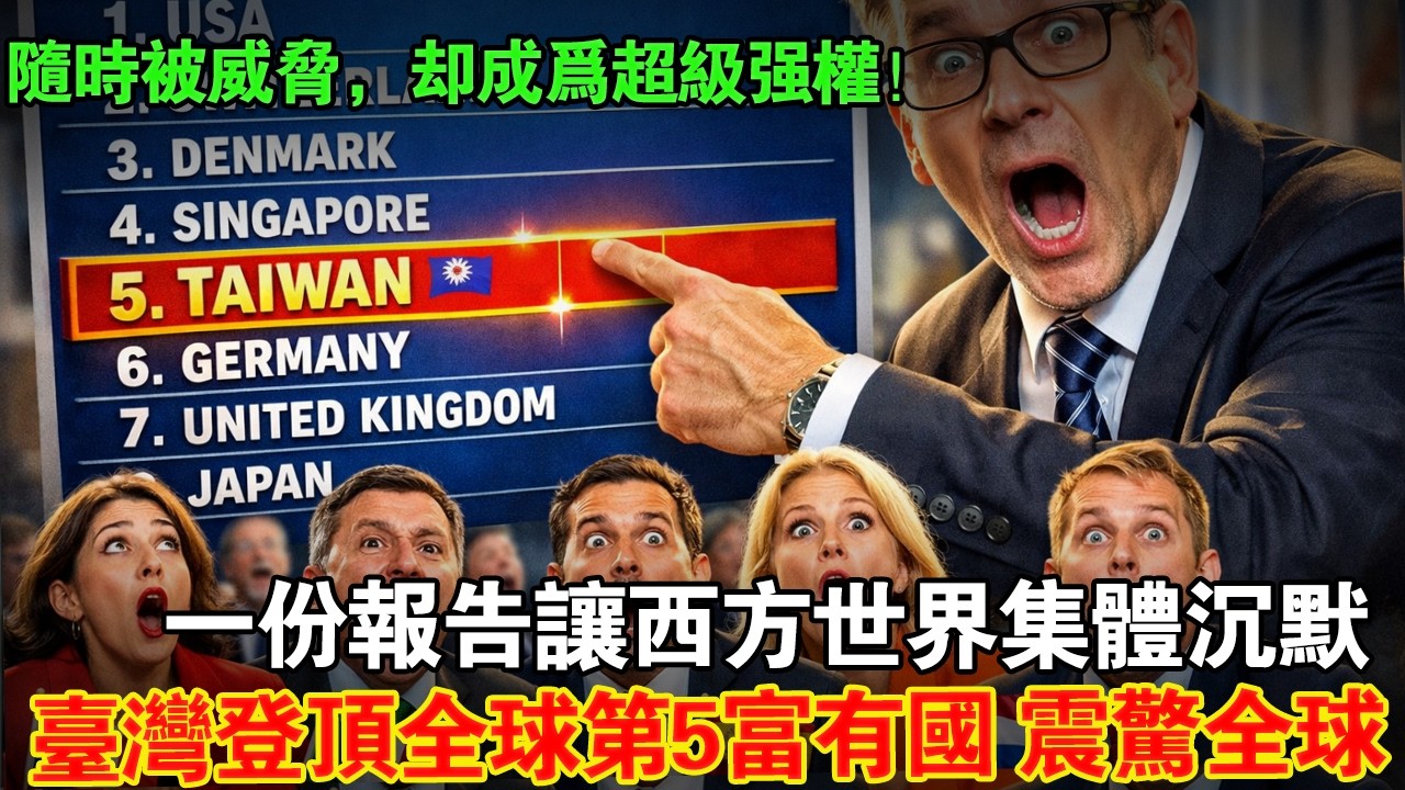 「隨時被威脅，卻成為超級強權！」一份報告讓西方世界集體沉默。臺灣打敗德日，成威全球第五富有國，震驚全球！#taiwan #台灣 #台湾 #臺灣 #news