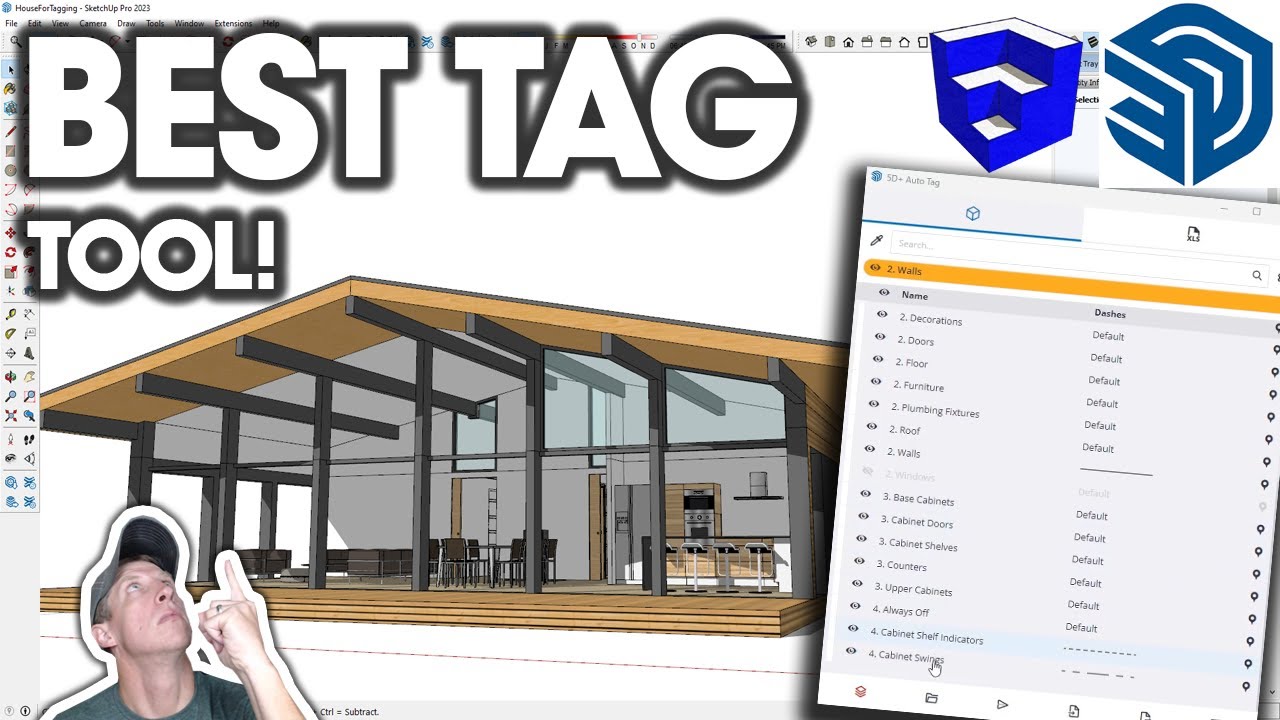 This FREE Tagging Extension for SketchUp Makes Working with Tags EASY!