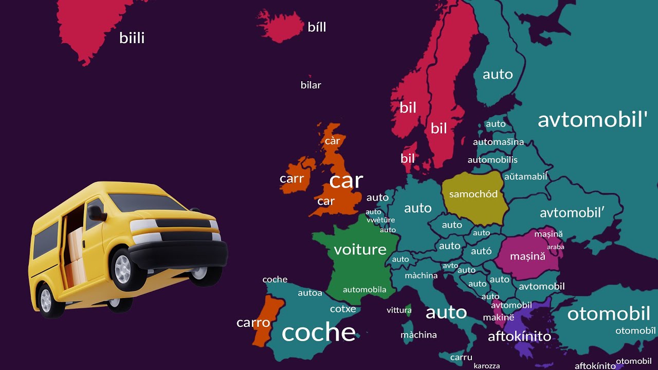 Comparison of European Languages: VEHICLES