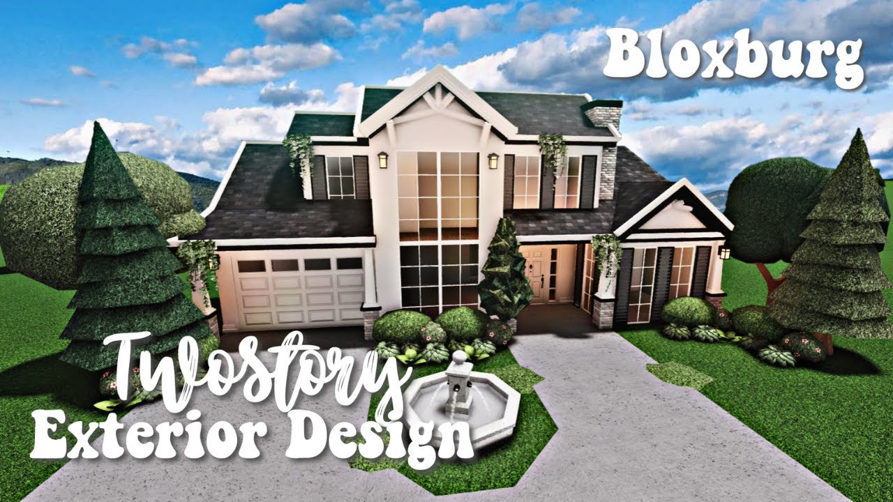 Roblox Bloxburg - Two-Story Family House Exterior Design - Minami Oroi