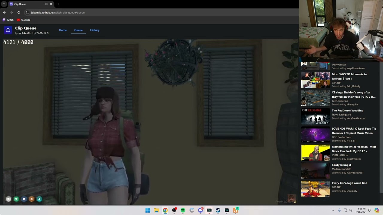 Ellum's reaction to MinksOfMars singing.