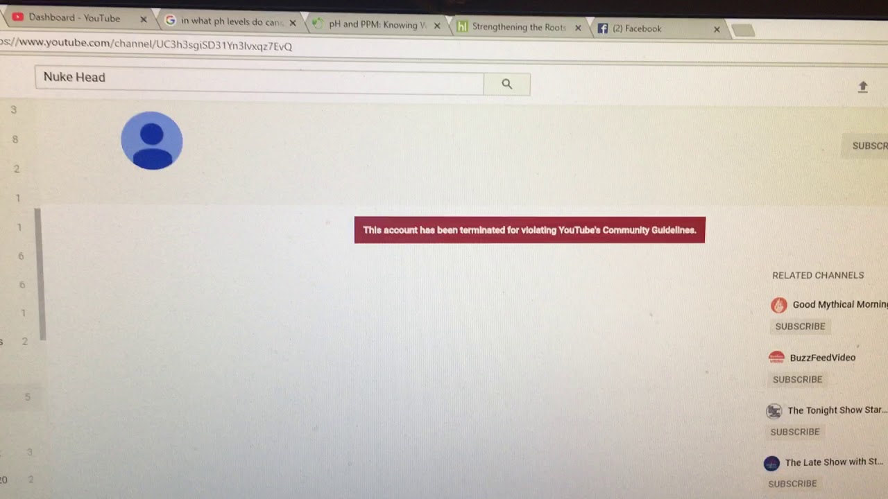 another growers Channel deleted