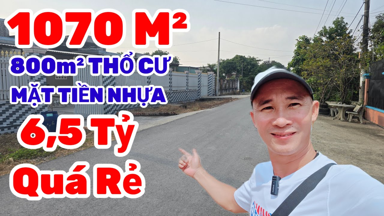 Xuất hiện lô đất thổ cư 1070m² đường nhựa 6,5 tỷ quá rẻ