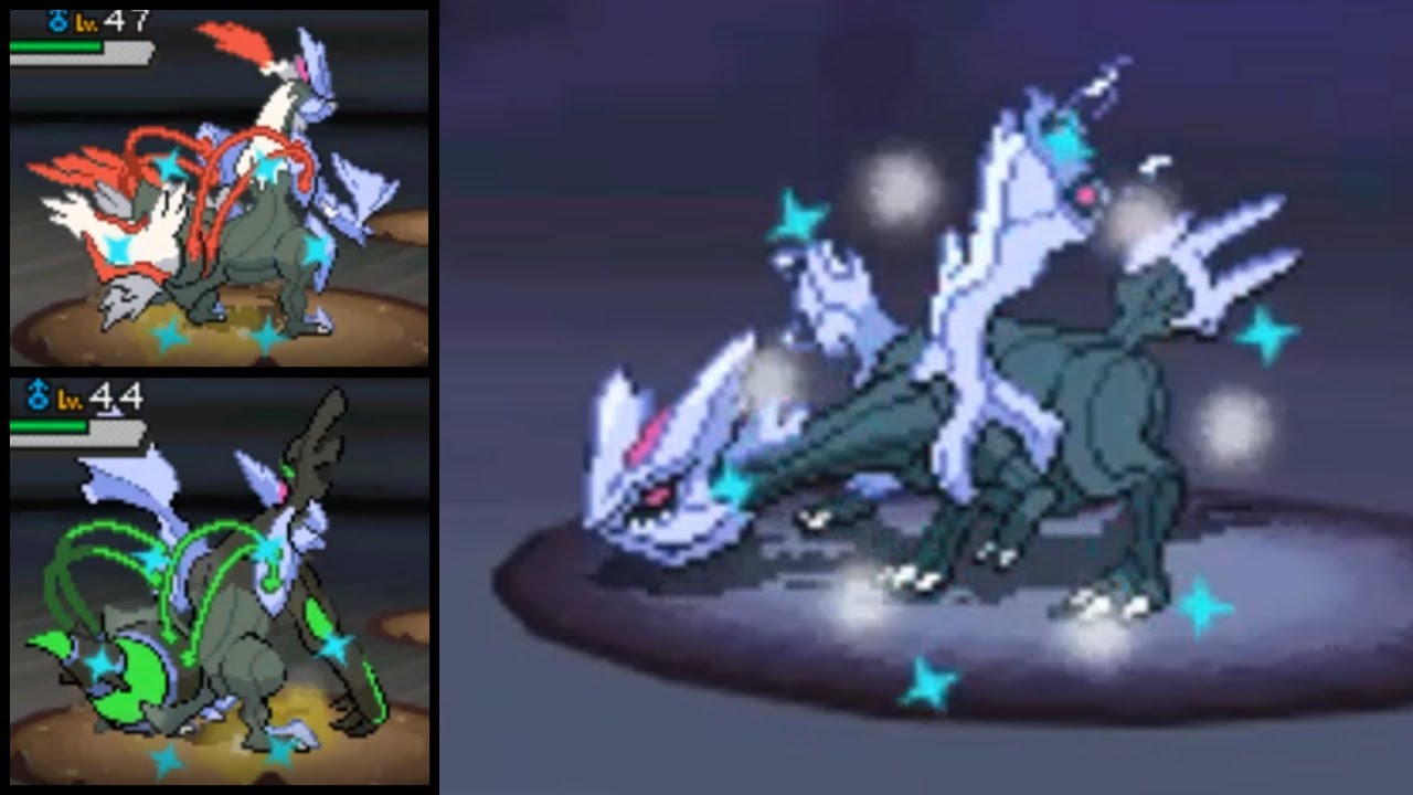 LIVE! Shiny Kyurem after 2546 SRs!!! (+Black & White Forms) Pokemon Black and White