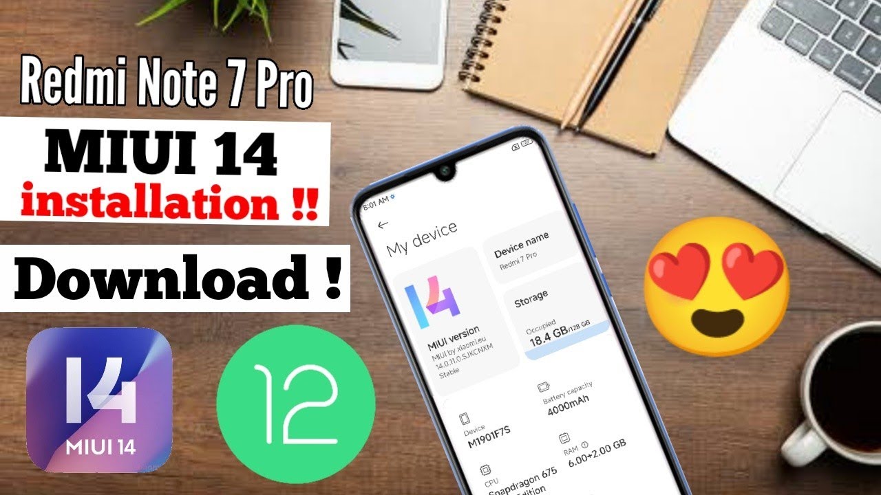 Redmi Note 7 Pro MIUI 14 installation Guide, Download & install MIUI New Update Ft- Violet