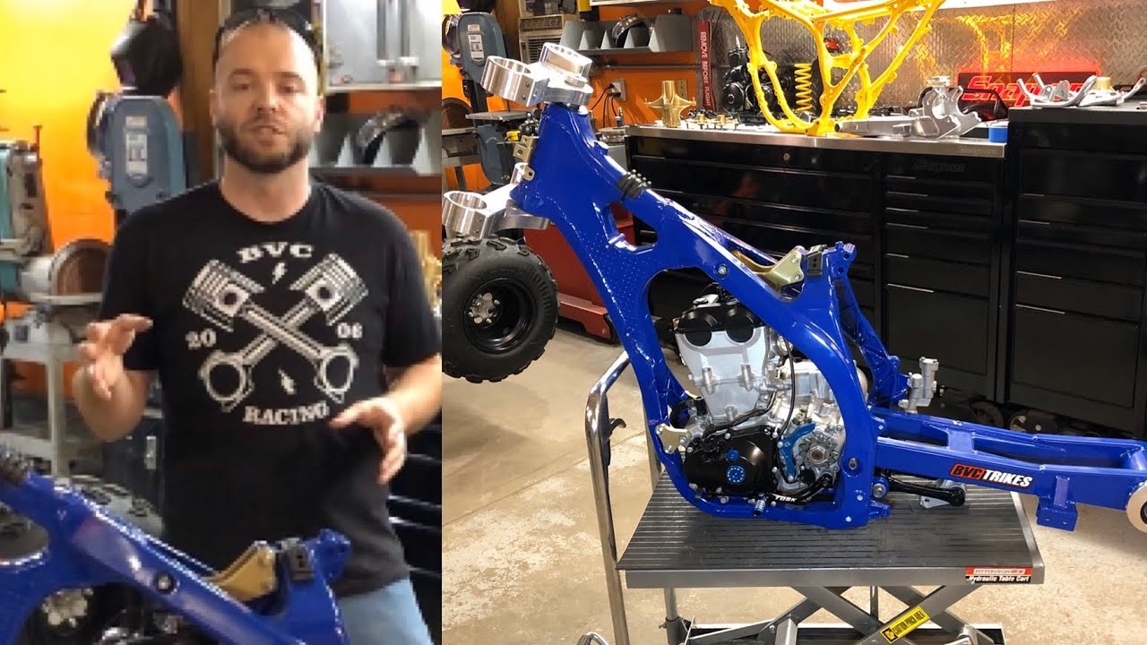 YAMAHA YZ450F Dirt Bike to Trike Conversion  Rebuild - Assembly Episode 1 BVC Trikes three wheeler