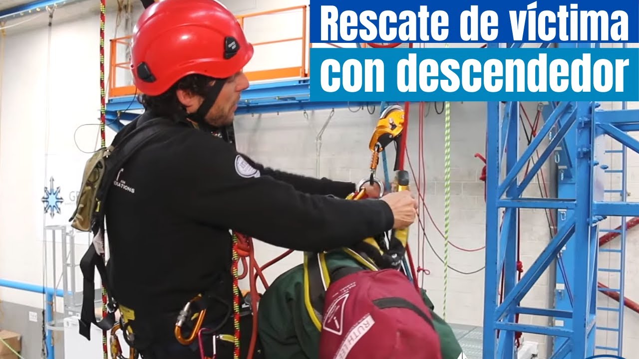 IRATA nivel 1: Rescate de víctima con descendedor