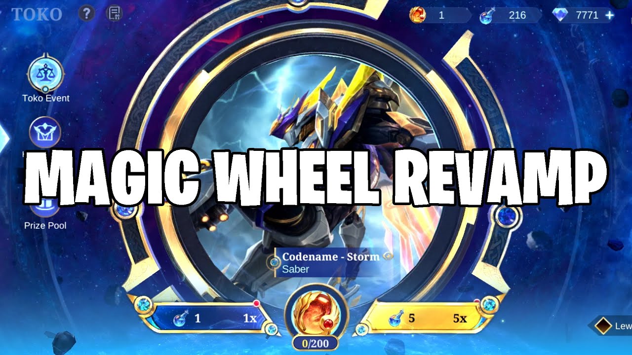 MAGIC WHEEL REVAMP SUDAH RILIS! SUDAH TIDAK BISA PAKAI COA! TAPI SUDAH PASTI DAPAT DI 200X DRAW!
