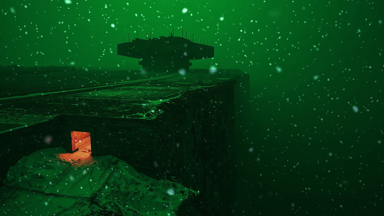 Space Ambient Music — Sci‑Fi Snow Night | Deep Focus, No Drums, No Talking | 3 Hours | 4K