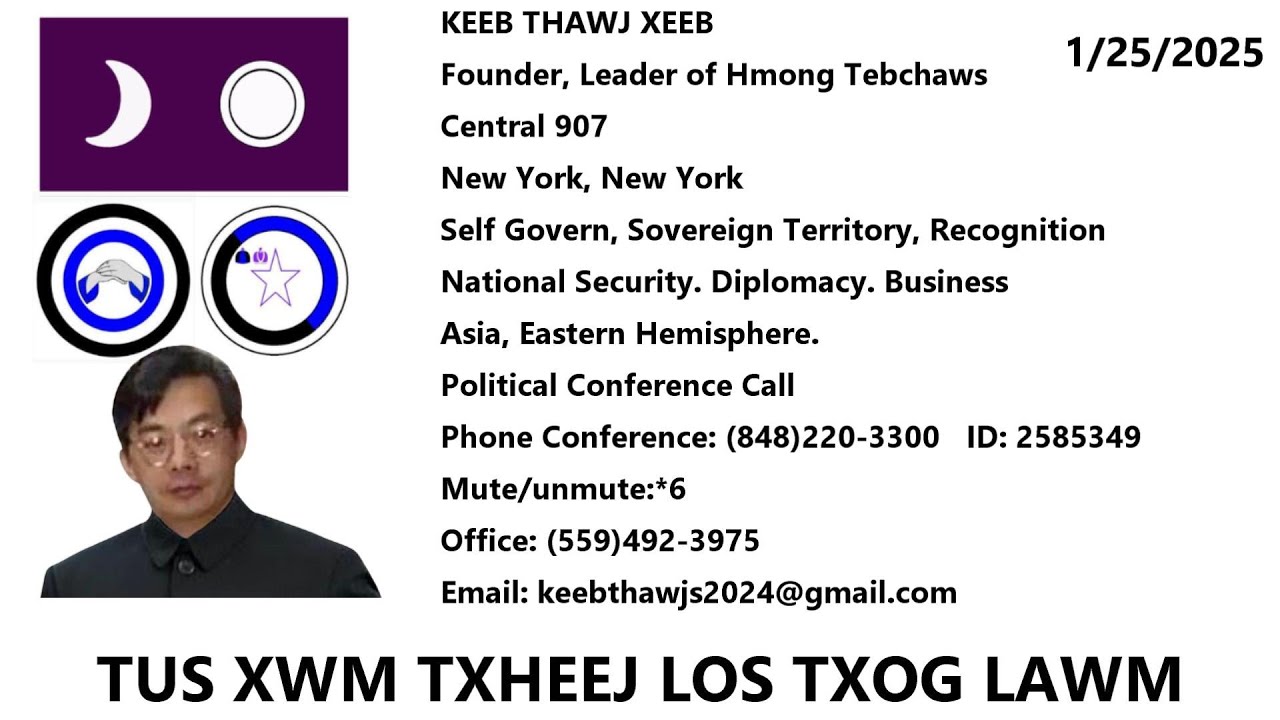 KEEB THAWJ XEEB - TUS XWM TXHEEJ LOS TXOG LAWM. 1/25/2025.
