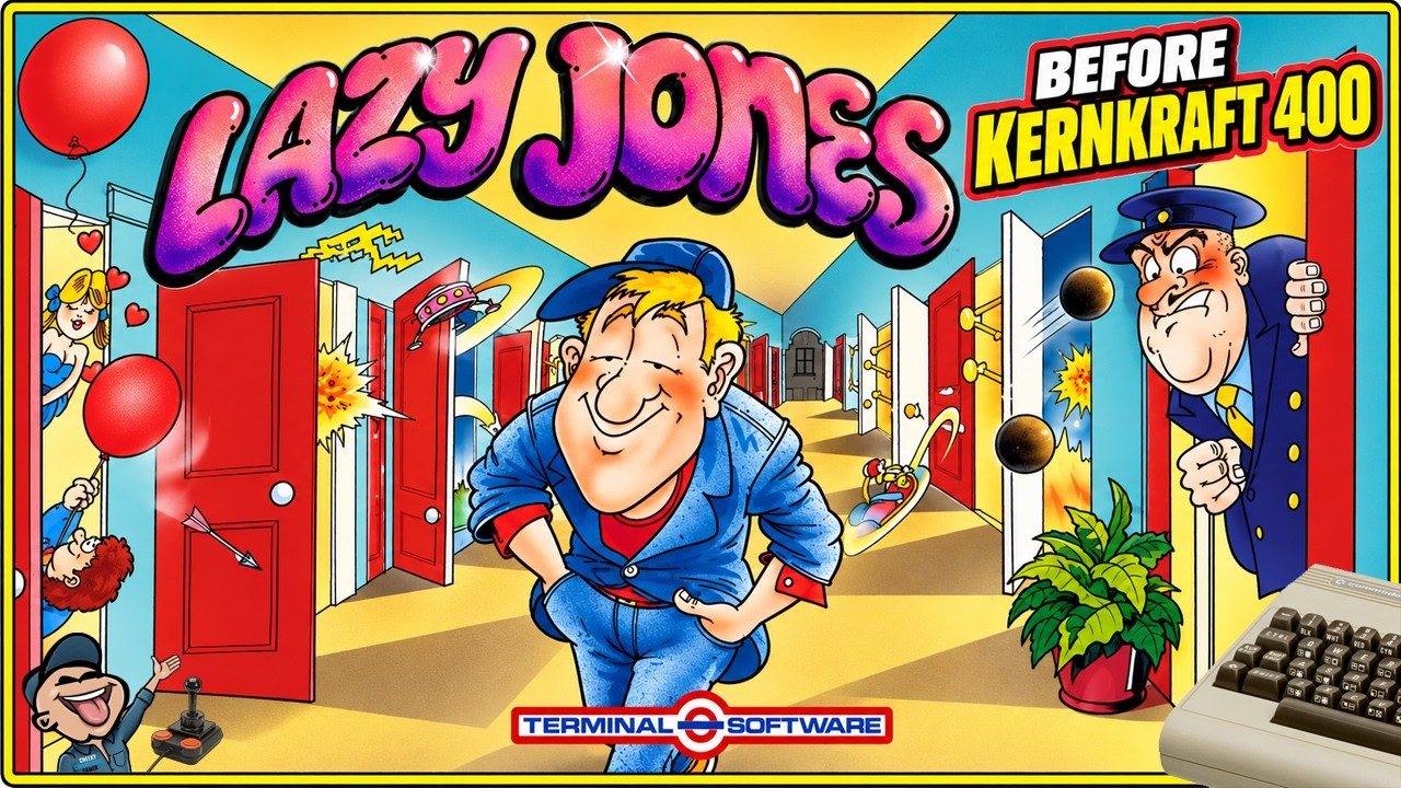 LAZY JONES &ndash; Commodore 64 (1984) | David Whittaker&rsquo;s Arcade Mini-Game Metropolis