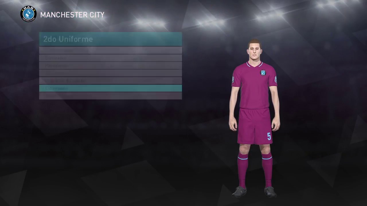 Pes 2018 Manchester City Uniforme Visitante