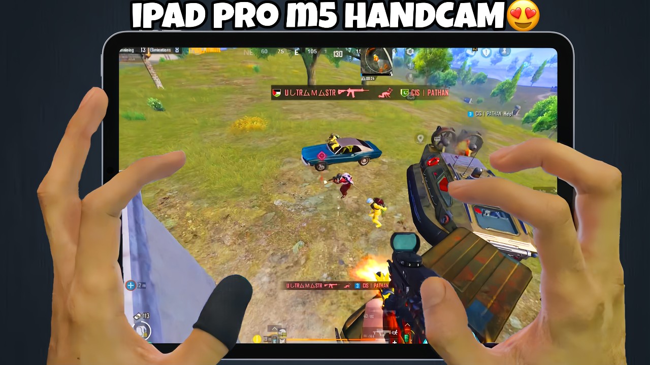 iPad Pro m5😍 PUBG HANDCAM @CISPATHANVLOG Smooth + 120 FPS 🔥 pubg test / Gameplay/ Best sensitivity