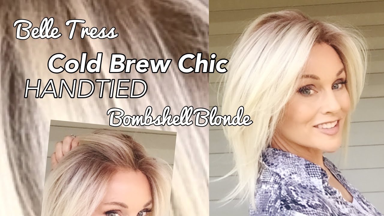 Belle Tress COLD BREW CHIC HANDTIED Wig Review | Bombshell Blonde | SISTER STYLE!