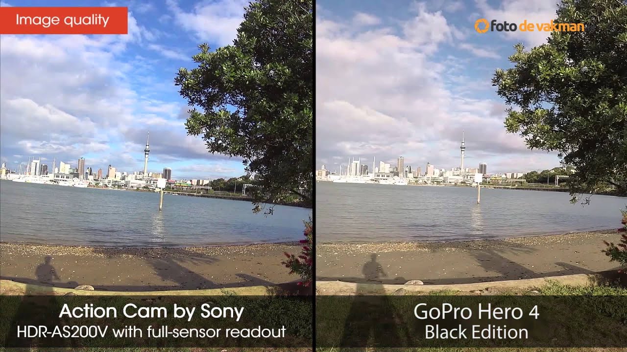Sony HDR-AS200V VS GoPro Hero 4 Black Edition