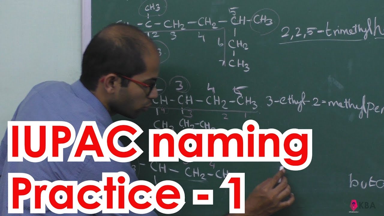 17.Chemistry | Fundamentals of Organic Chemistry | IUPAC naming of compounds practice 1