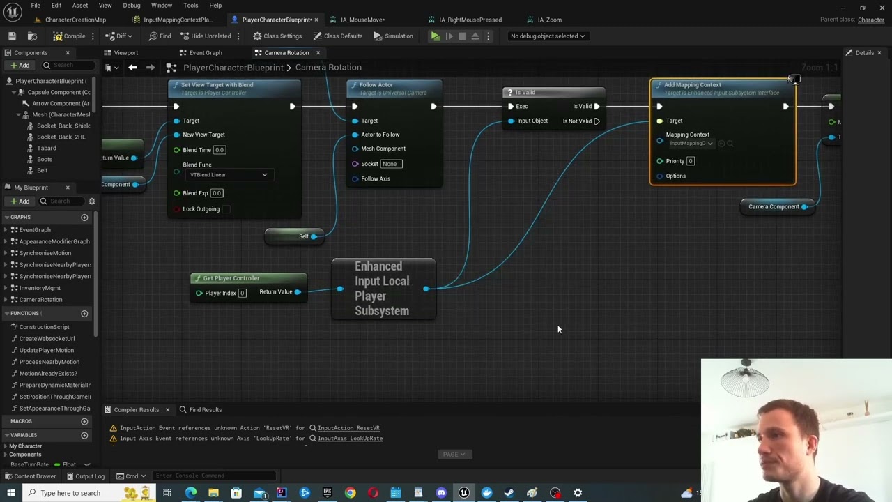 How to use Universal Camera Plugin in Unreal Engine with Character