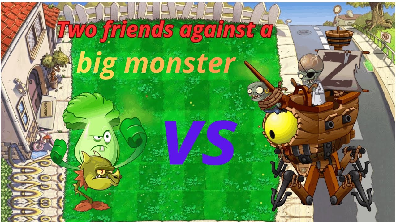 Plants vs. Zombies:“Fighting a huge boss in Plants vs. Zombies!” ✅