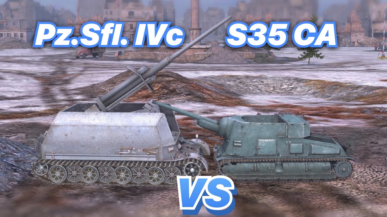 НА ЗАБИВ#63 | Какой МАНГАЛ лучше | Pz. Sfl. IVc против S35 CA | WoT Blitz | Zlobina Liza