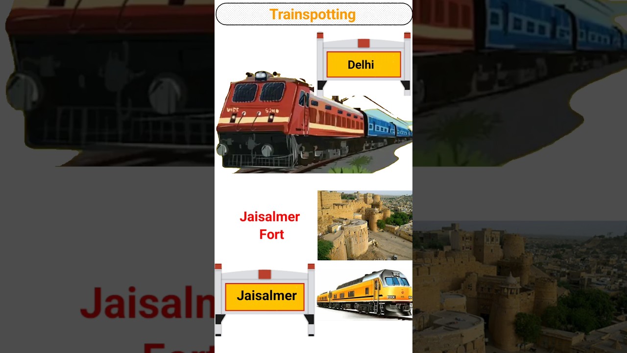 Delhi to Jaisalmer 14087 #train #railway #shorts #ytshorts #viral