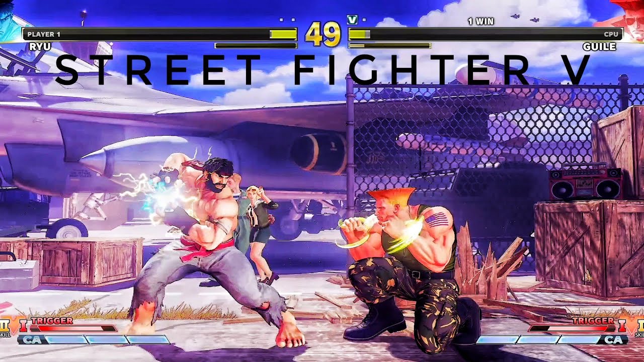 Street Fighter V - Ryu VS Guile 