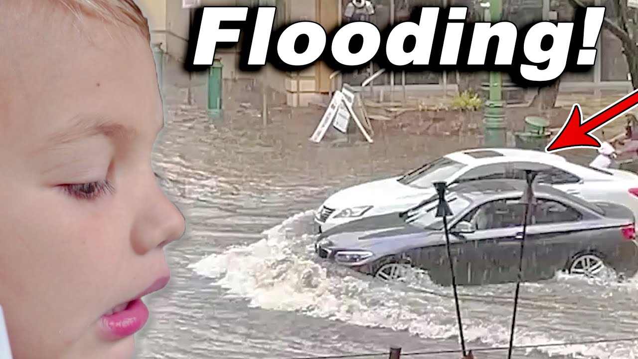 Caught In Hurricane Force Winds and Rain In Hawaii!! Caused Flooding and Downed Trees!