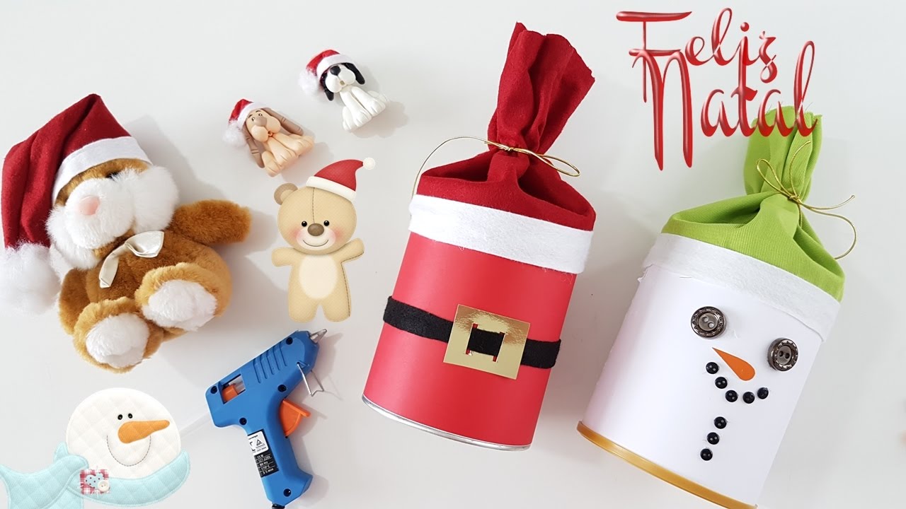 DIY | Ideia com lata de leite para Fazer no Natal | Viviane Magalhães
