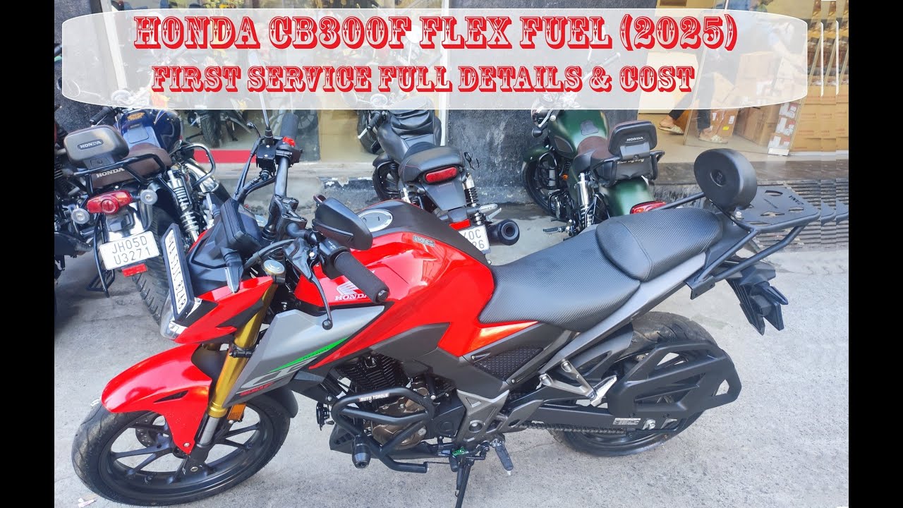 Honda CB300F Flex Fuel First free service | Full Details & Cost | Bangalore heavy traffic Moto Vlog
