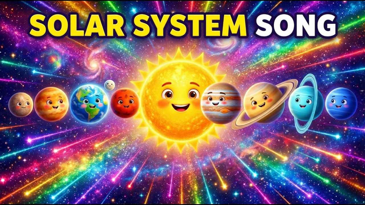 Solar System Song for Kids 🌞 Learn All 8 Planets Fun Song