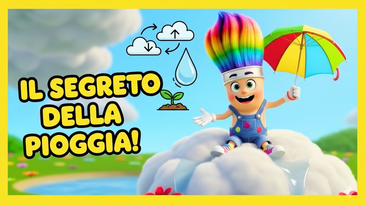 Perché PIOVE? 🌧️ Spiegato in modo semplice con Giotto! | Video educativo per bambini