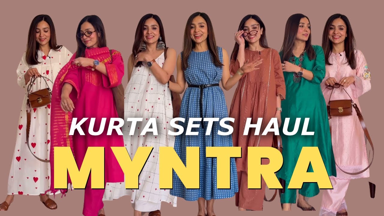 Myntra Kurta Sets & Cotton Maxi Dresses Haul: Chic, Affordable & High-Quality Finds You NEED! 💯
