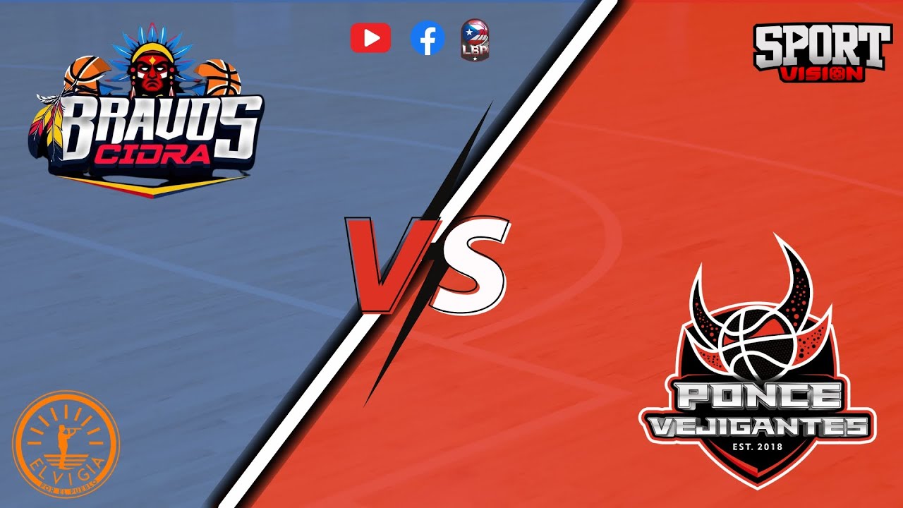 🎥Liga de Baloncesto Puertorriqueña🇵🇷: Bravos de Cidra 🆚 Vejigantes de Ponce👺🏀.