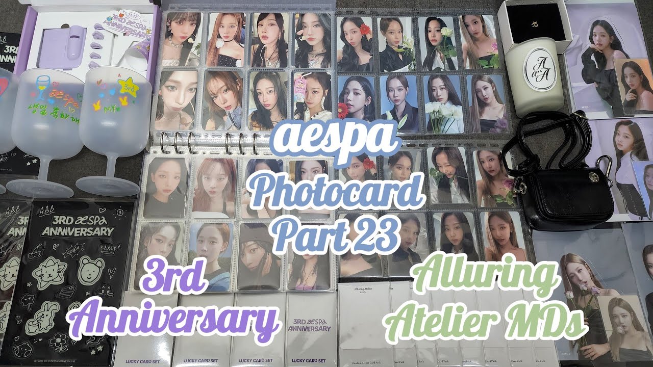 [Photocard] AESPA - Photocard Collection (Part 23) - 3rd Anniversary + Alluring Atelier MDs Unboxing