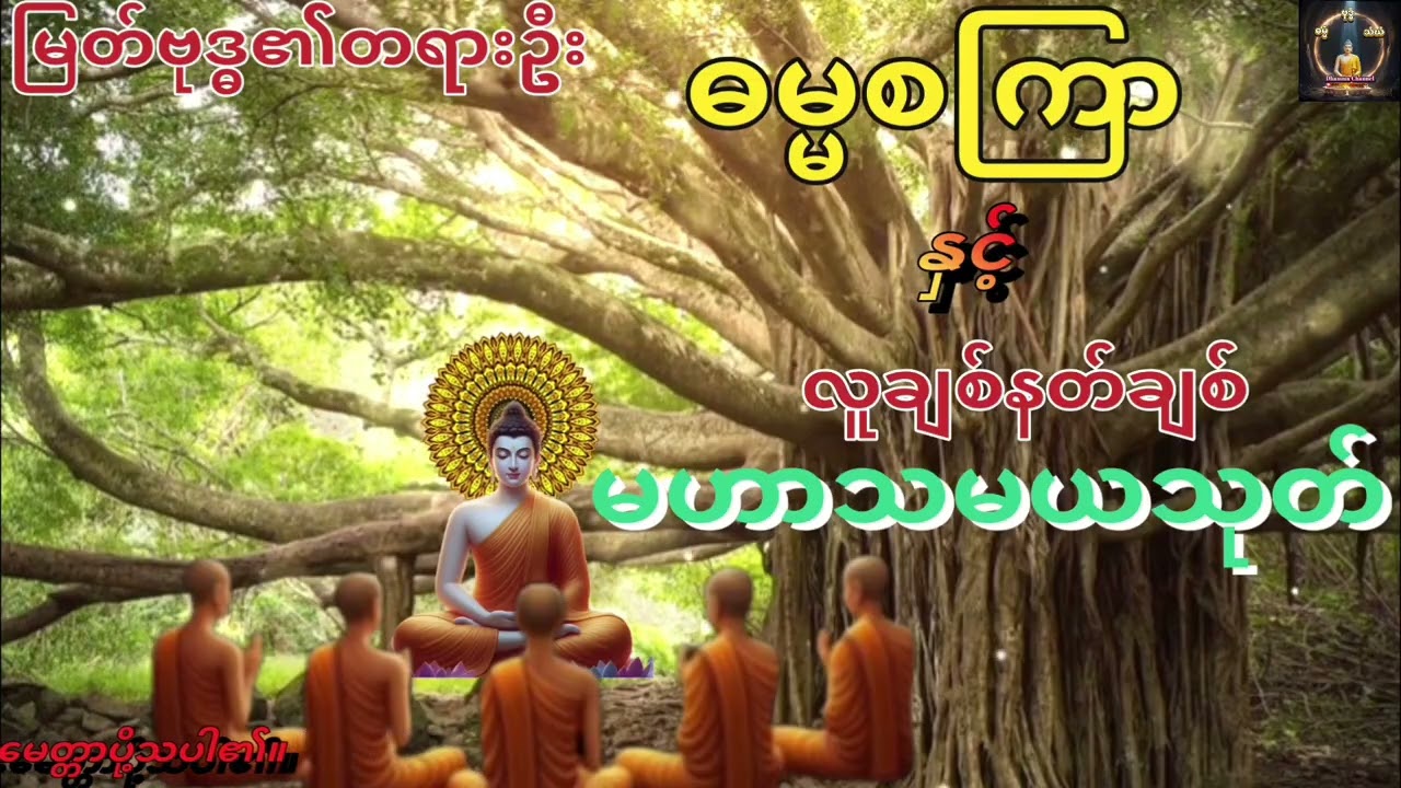 ဓမ္မစကြာ#မဟာသမယသုတ်#တရားတော်များ#ပရိတ်တရားတော်များ #dhamma #buddha 