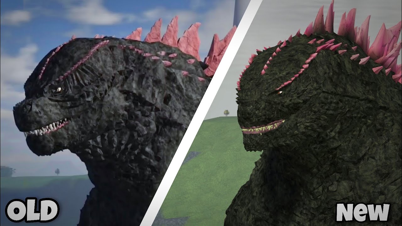 Old Evolved Godzilla vs Remodeled Evolved Godzilla! | Age of Titans | Roblox 
