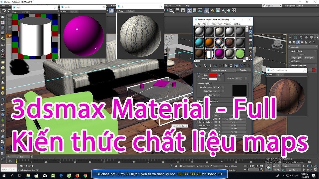 Material Full đỉnh cao chuẩn về chất liệu maps trong 3dsmax  HOC 3D DESIGN BẮT BUỘC PHẢI BIẾT TRƯỚC
