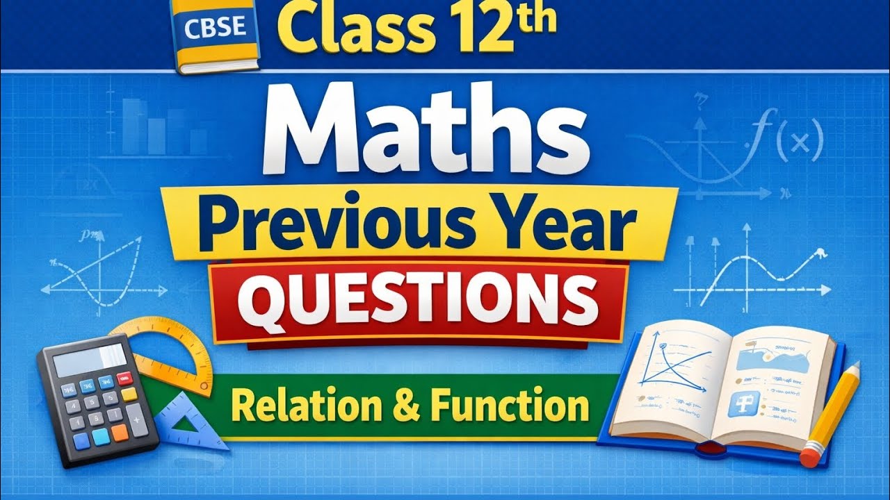 Class 12th#Relation and Function #Previous Year Question 