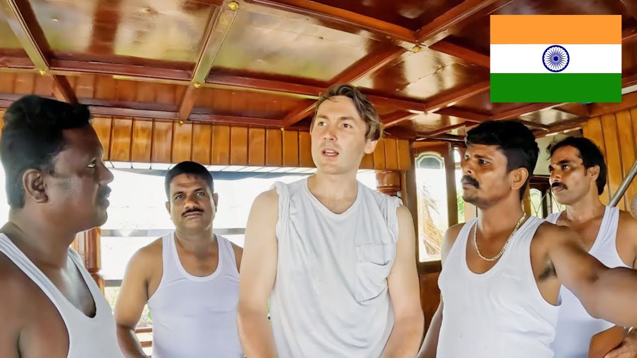 Four Indian Men Invite Me On Their Houseboat 🇮🇳