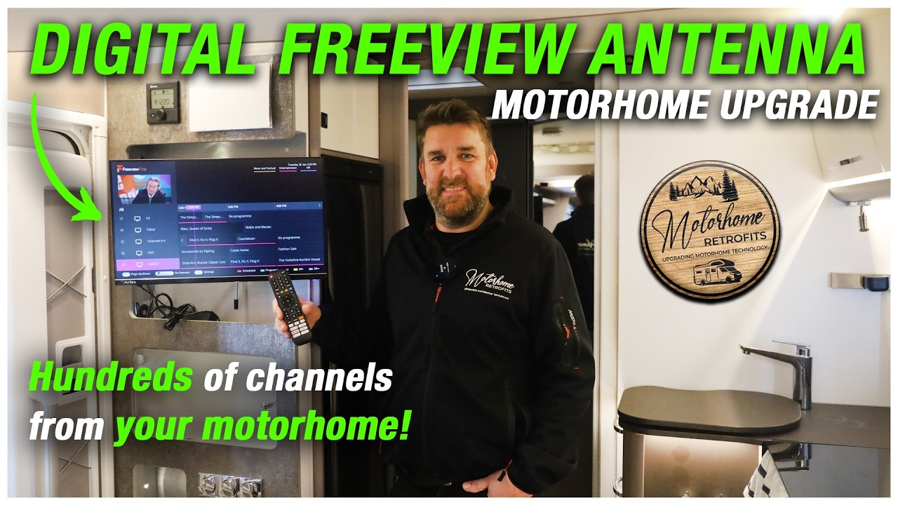 Установка цифровой антенны Freeview на этот автодом! (Burstner Lyseo 2024)