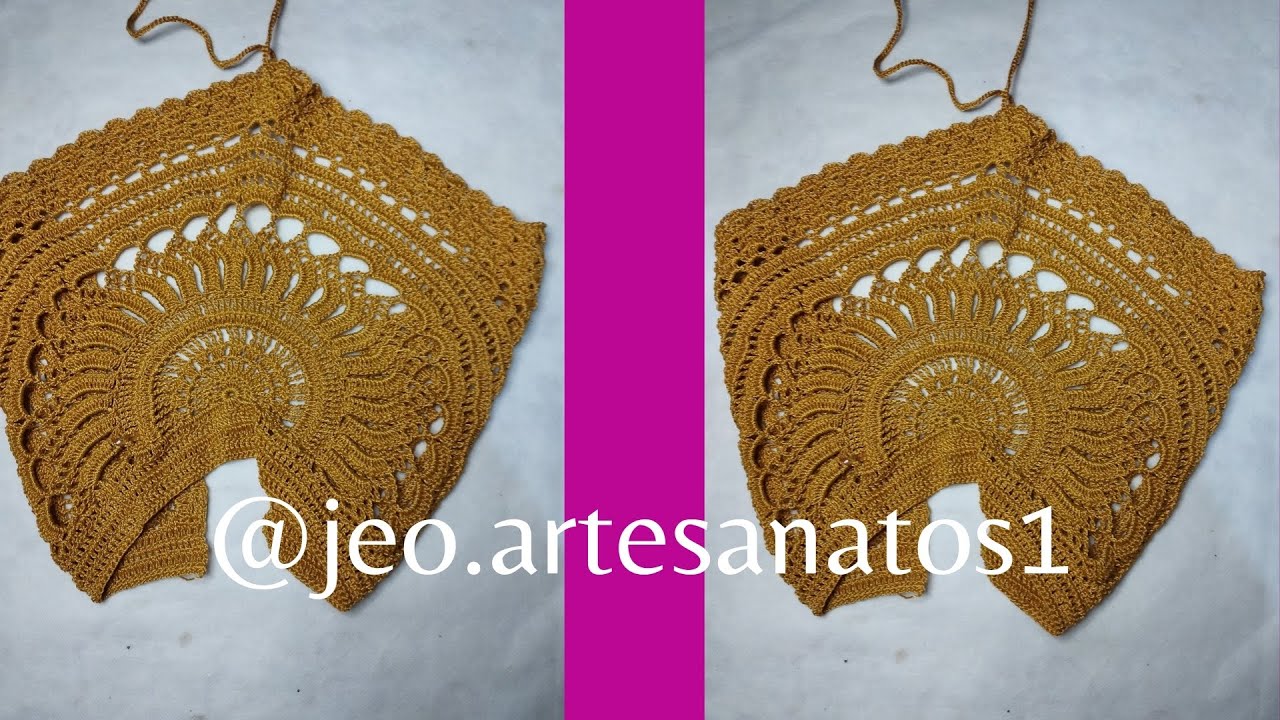 top cropped de crochê -passo a passo- muito rápido de fazer, lindo e econômico (linha princesa)