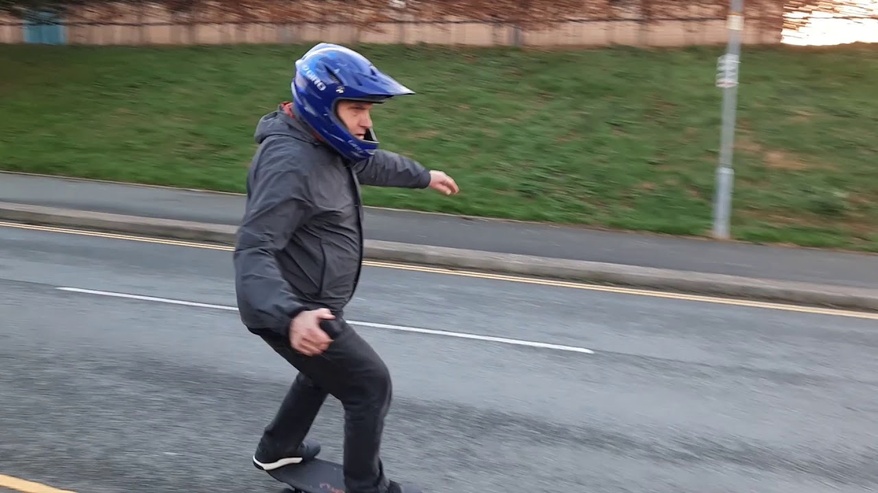 64 Year Old Man Rides An Electric Skateboard For The First Time. (Meepo Mini 2)